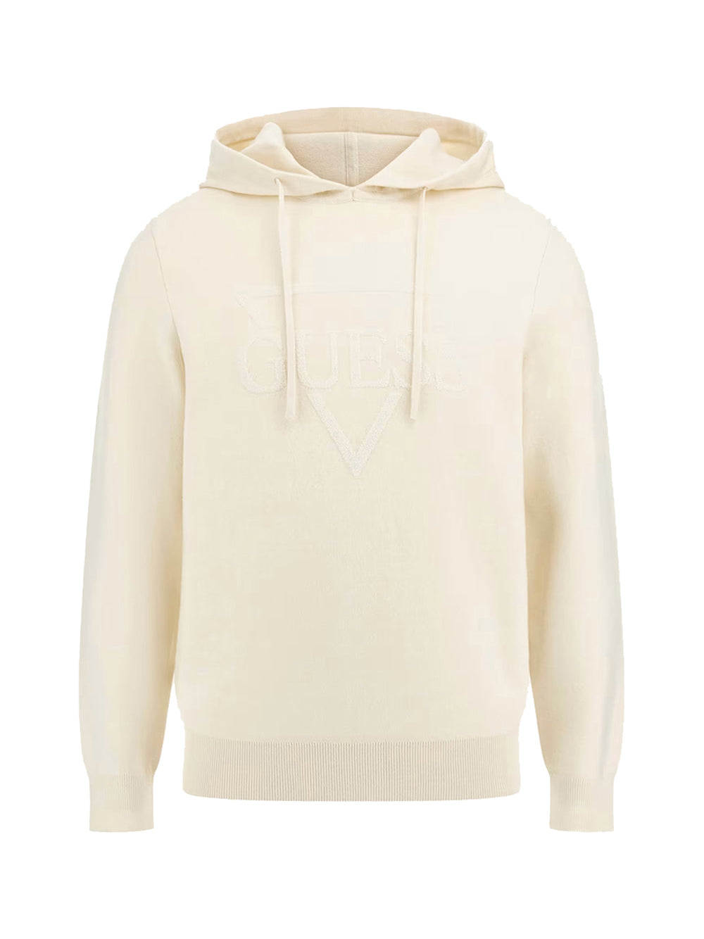 Guess Maglione Guess Con Cappuccio E Logo Joby Hoodie French - Crema Crema