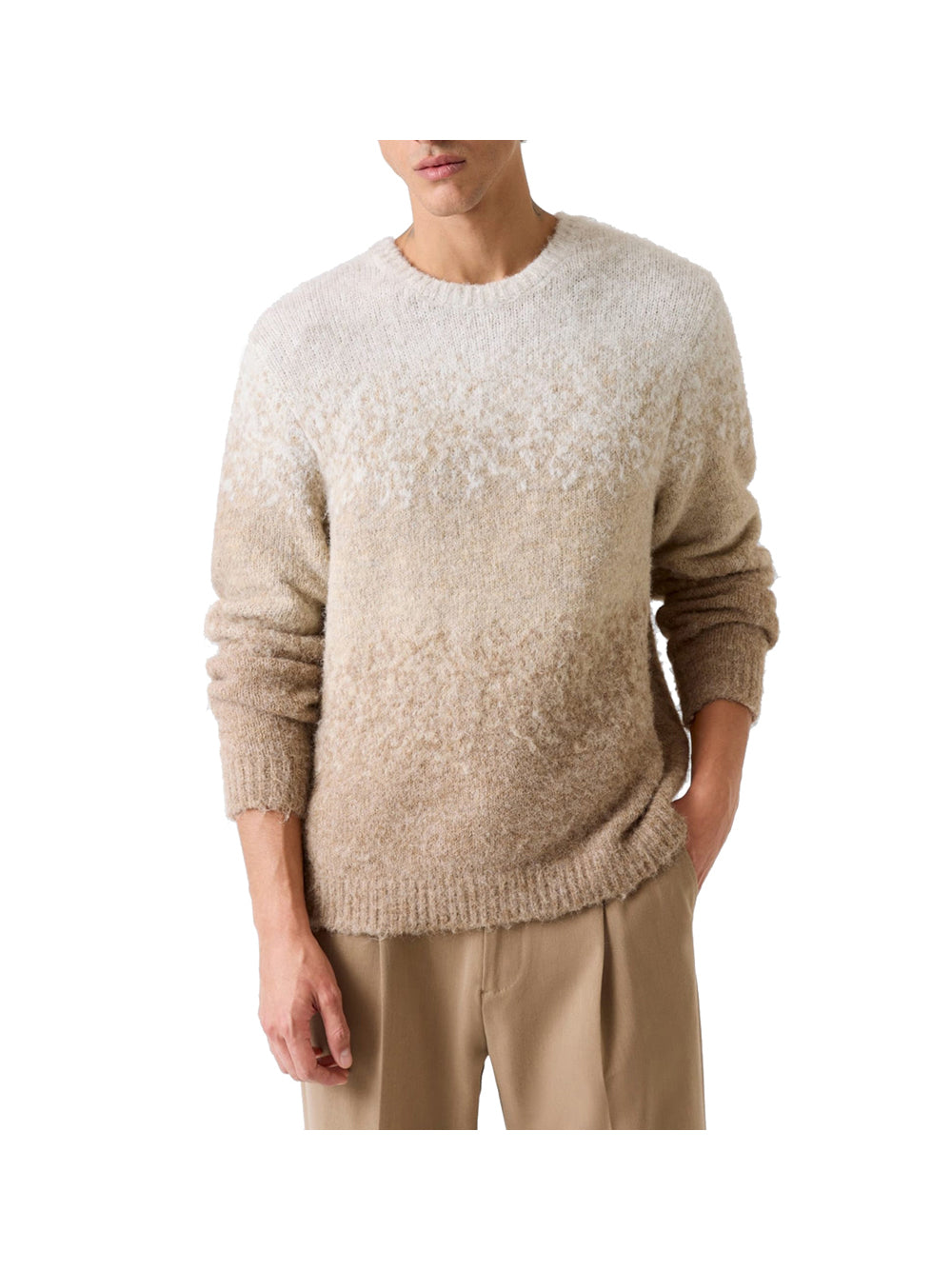 GUESS 2 USCITA Maglione Guess Ls Cn Trey Marled St - Beige Beige