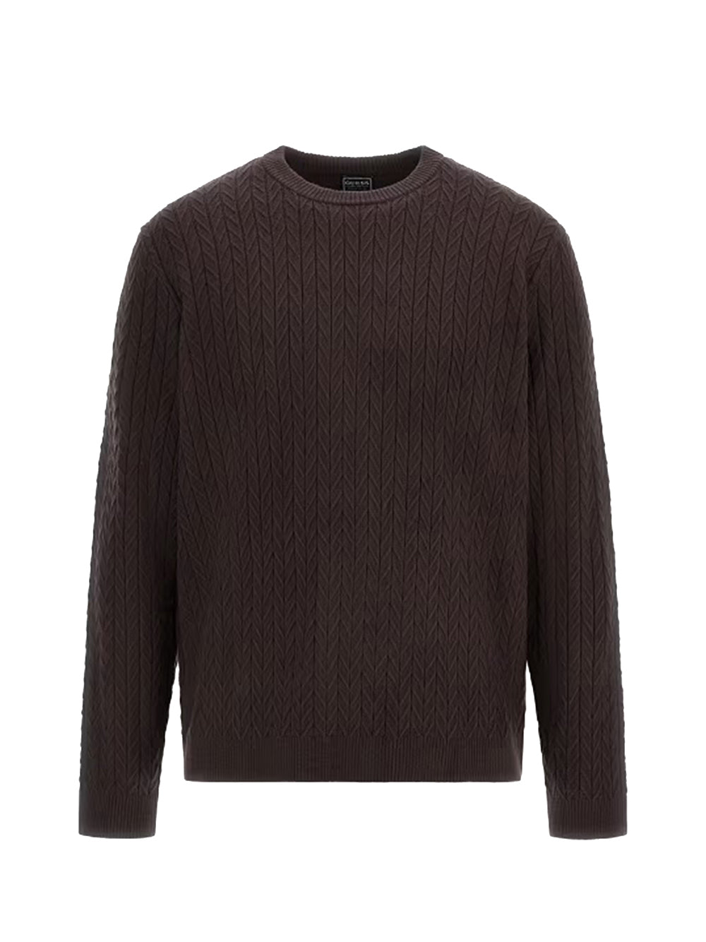 GUESS 2 USCITA Maglione Guess Ls Cn Ivan Chevron S - Marrone Marrone