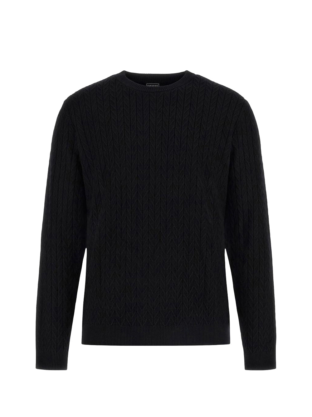 GUESS 2 USCITA Maglione Guess Ls Cn Ivan Chevron S - Nero Nero
