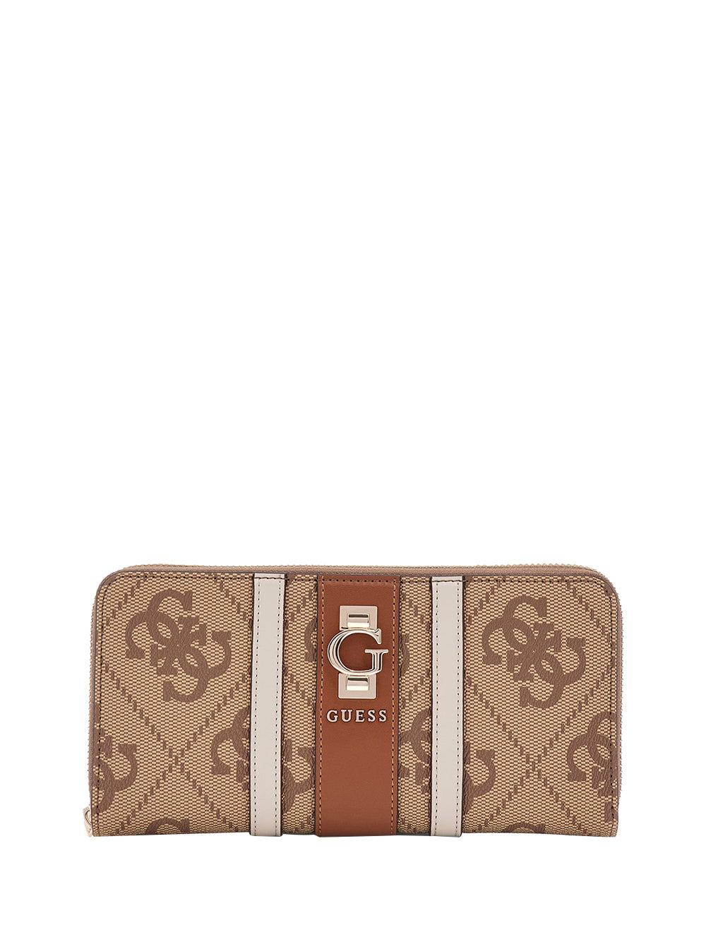 GUESS 2 USCITA Portafoglio Guess Erenia 4G logo- Marrone Marrone