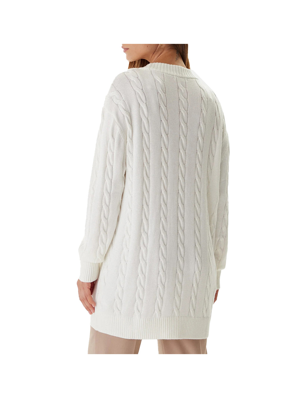 GUESS 2 USCITA Cardigan Guess Ls Vn Elsa Cardi Swt - Bianco Bianco