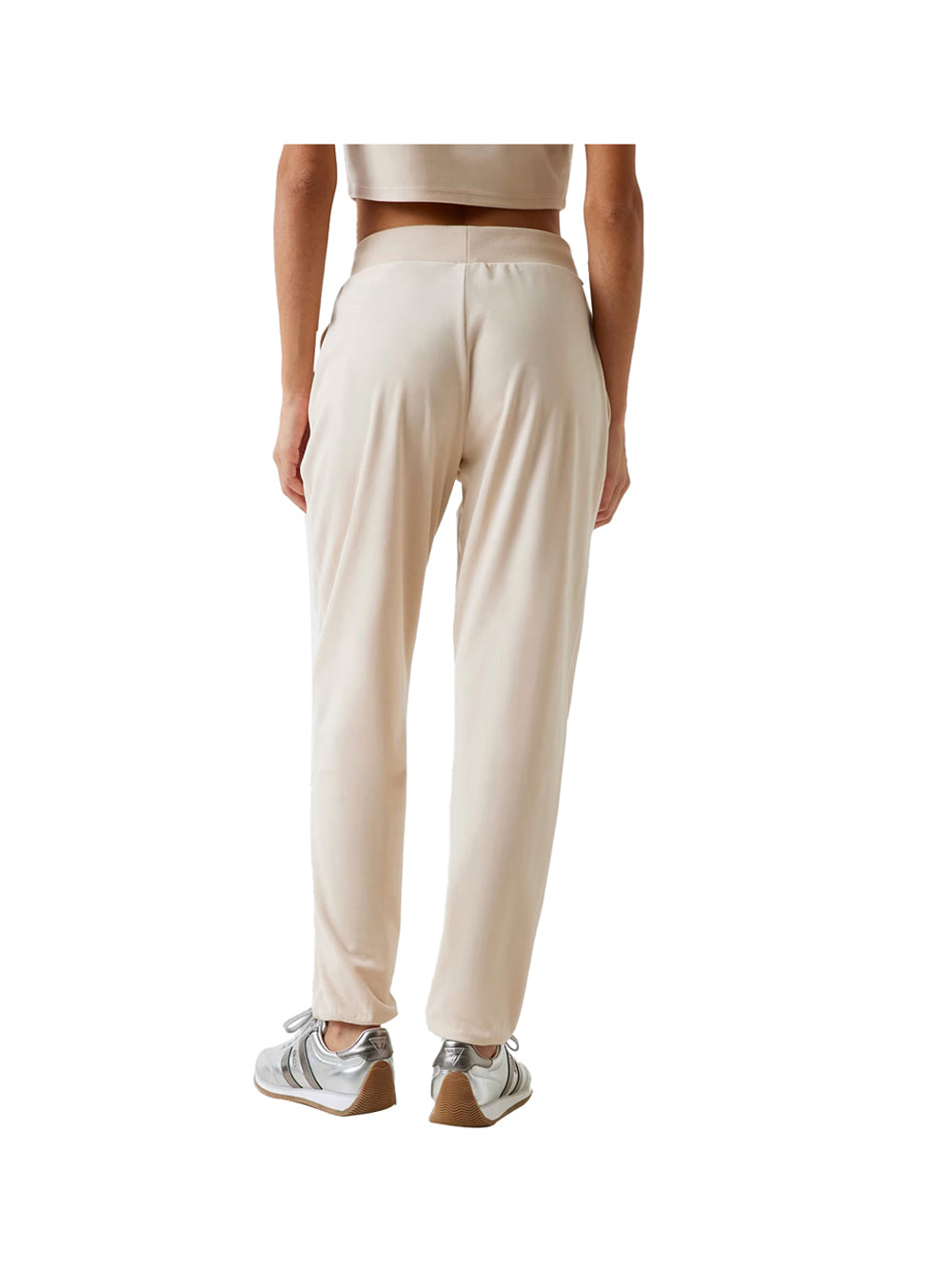 GUESS ATHLEISURE 2 USCITA Pantatuta Guess In Velluto - Crema Nude stone