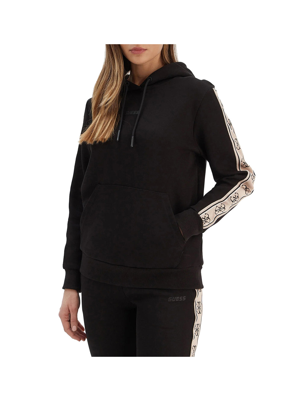 GUESS ATHLEISURE 2 USCITA Felpa Guess Carla Hooded - Nero Nero