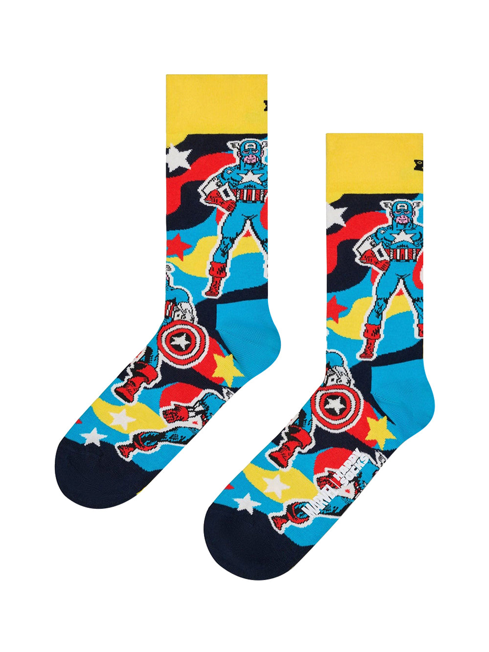HAPPY SOCKS Calzini Happy Socks Marvel Capitan America - Blu Blu