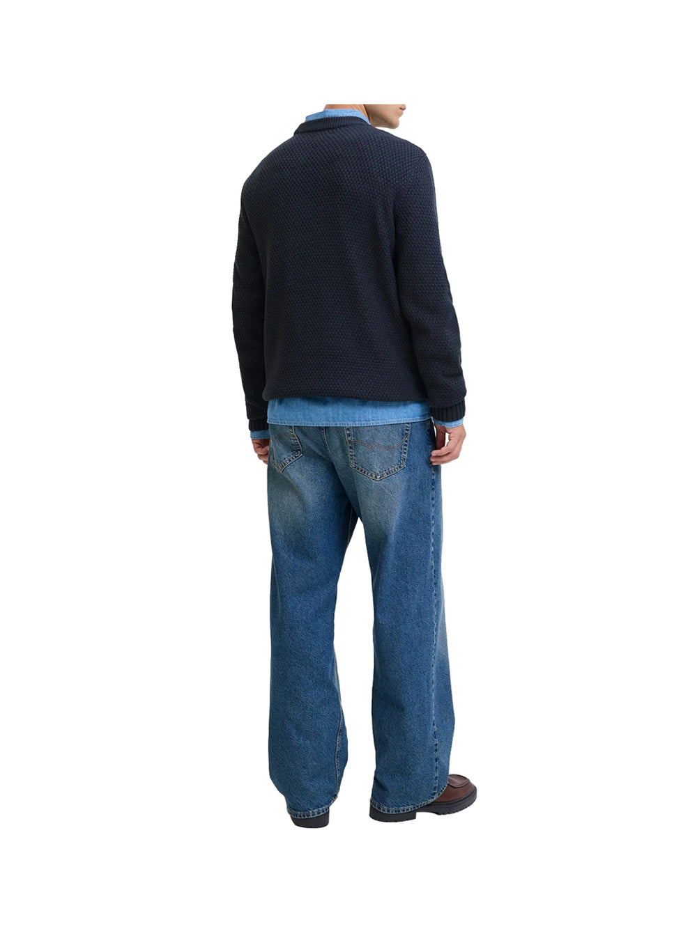 JACK&JONES PRE Pullover Jack&Jones Jjpaul Knit Crew - Blu SKY