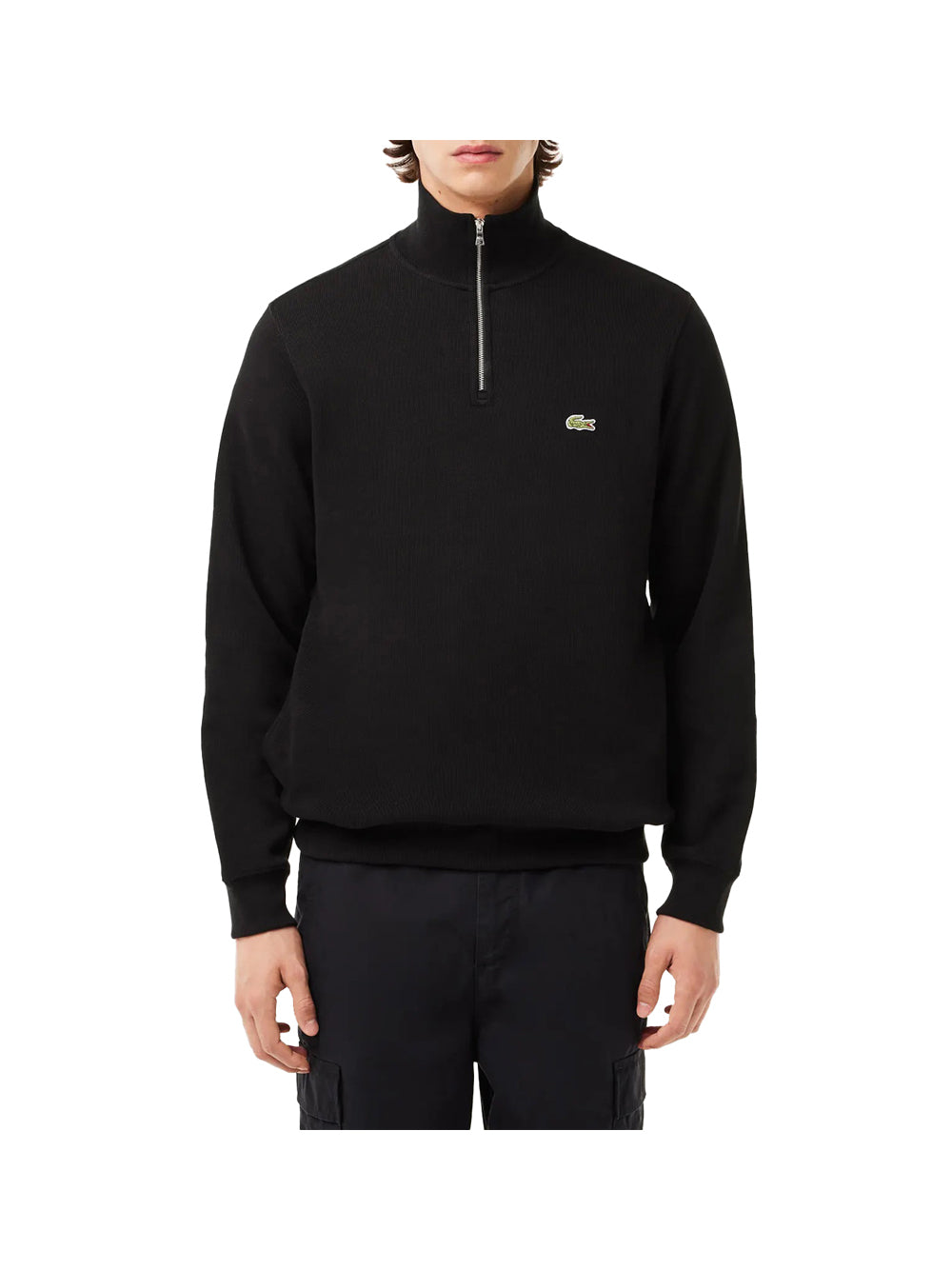 LACOSTE Lacoste Felpa Uomo Nero Nero