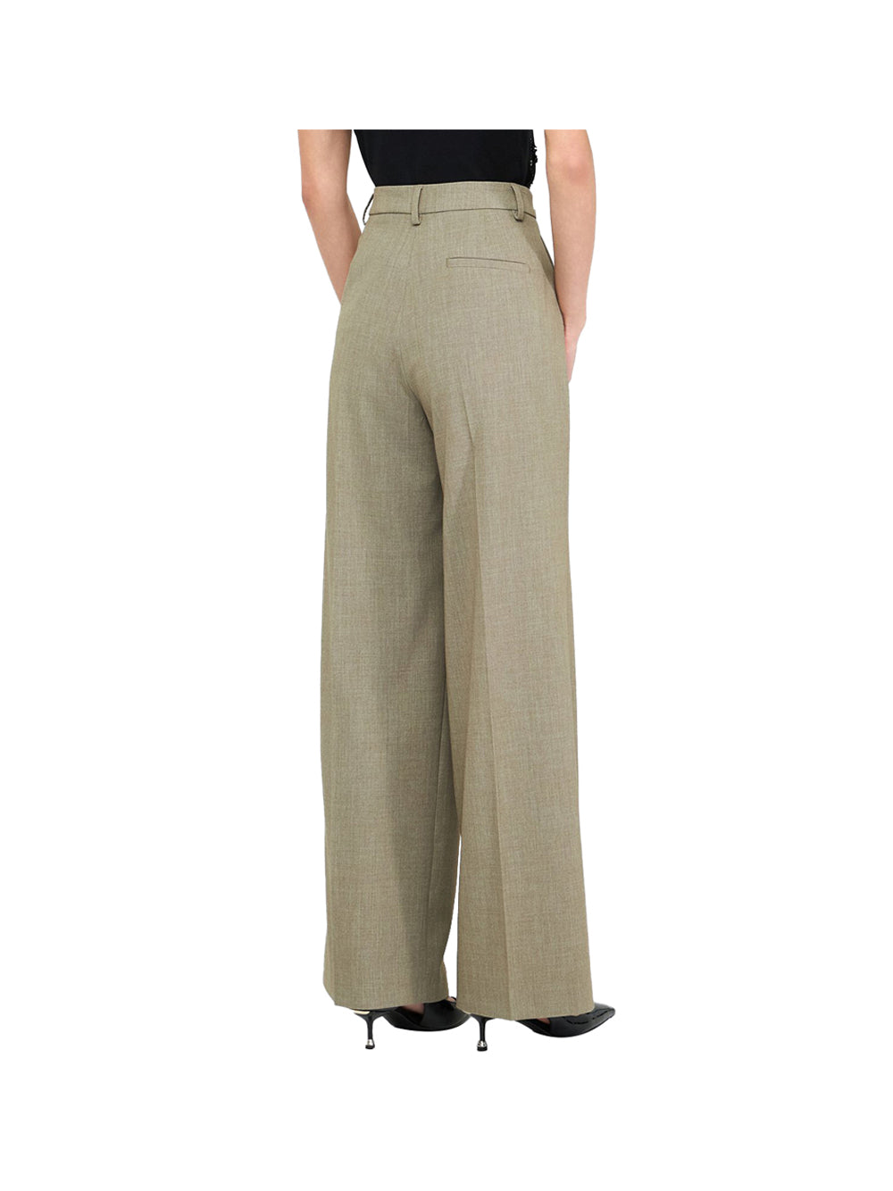 LIU.JO BLACK Pantaloni A Palazzo Liu Jo Tpotf Lungo - Verde Verde