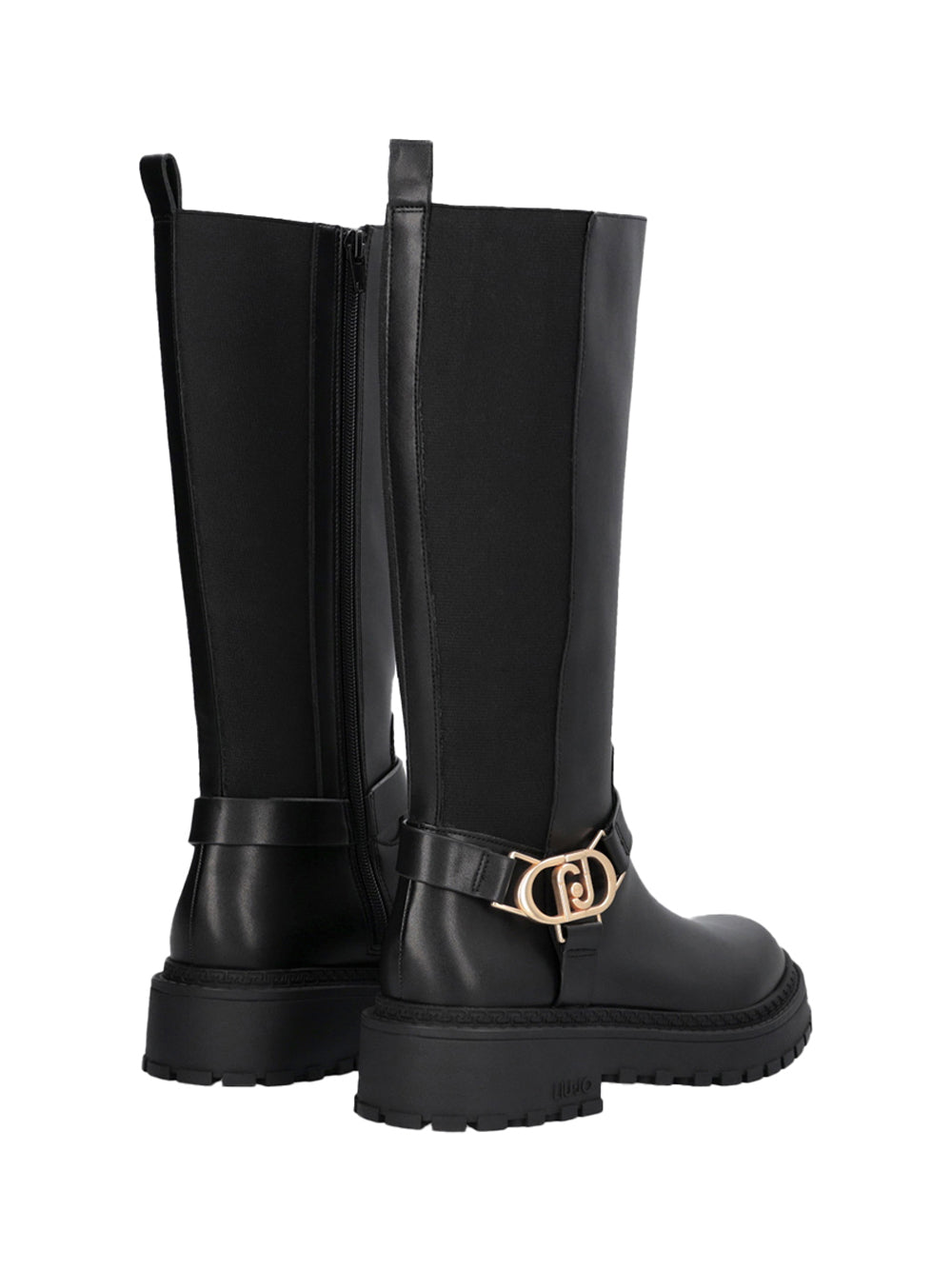 LIUJO CALZ. DRESS 2USCITA Stivali Alti Rumi 39 Liu Jo In Pelle - Nero Nero