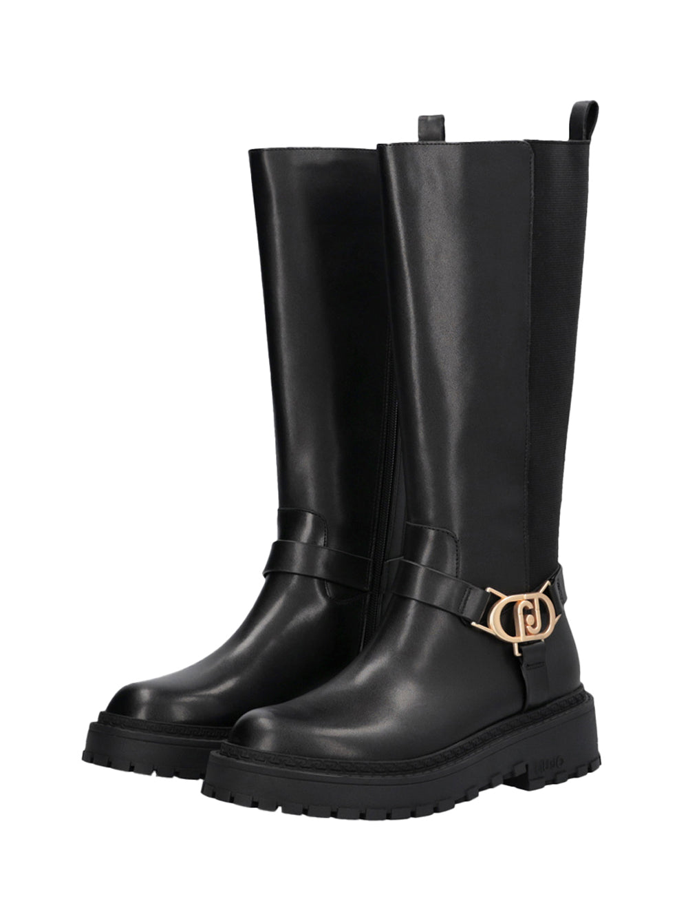 LIUJO CALZ. DRESS 2USCITA Stivali Alti Rumi 39 Liu Jo In Pelle - Nero Nero