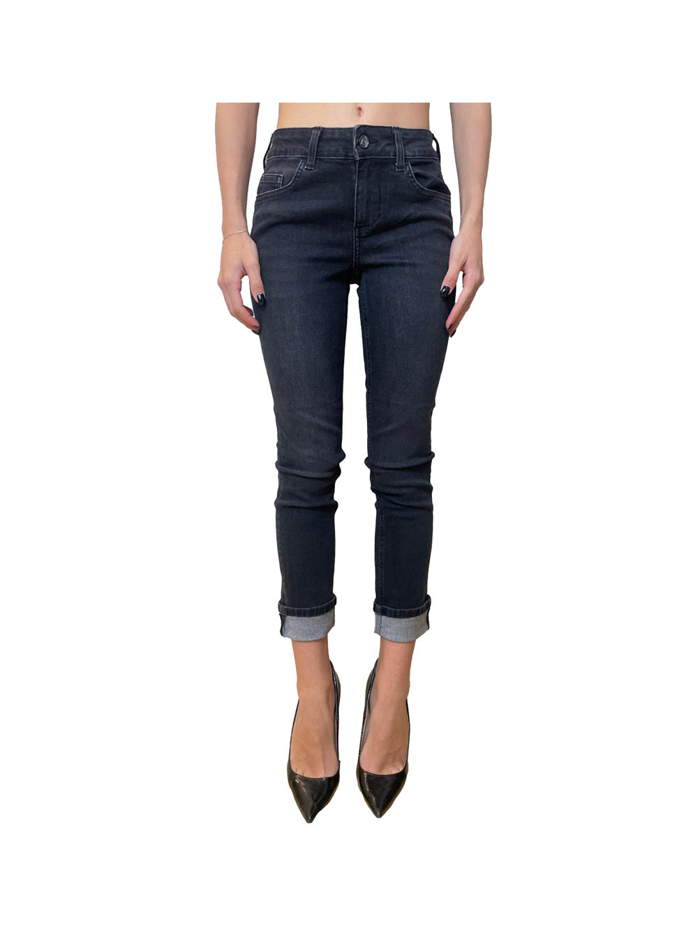 LIUJO DENIM Liu Jo B.Up Monroe Reg.W. Jeans Donna Nero Nero