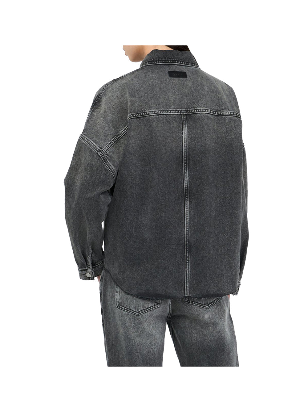 LIUJO DENIM Giacca Liu Jo In Denim Con Strass - Denim Nero DENIM NERO