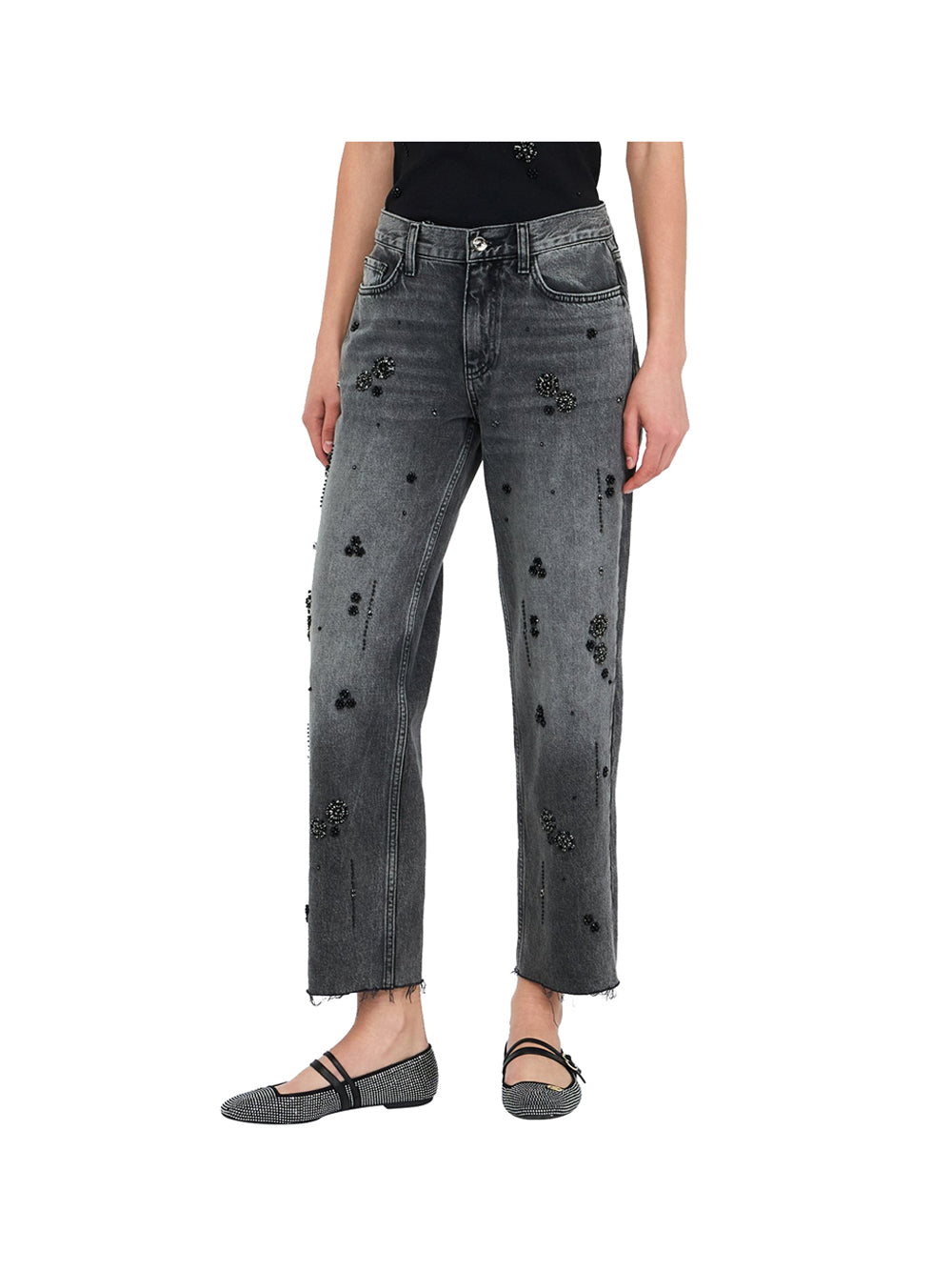 LIUJO DENIM Liu Jo Jeans Donna Grigio Grigio