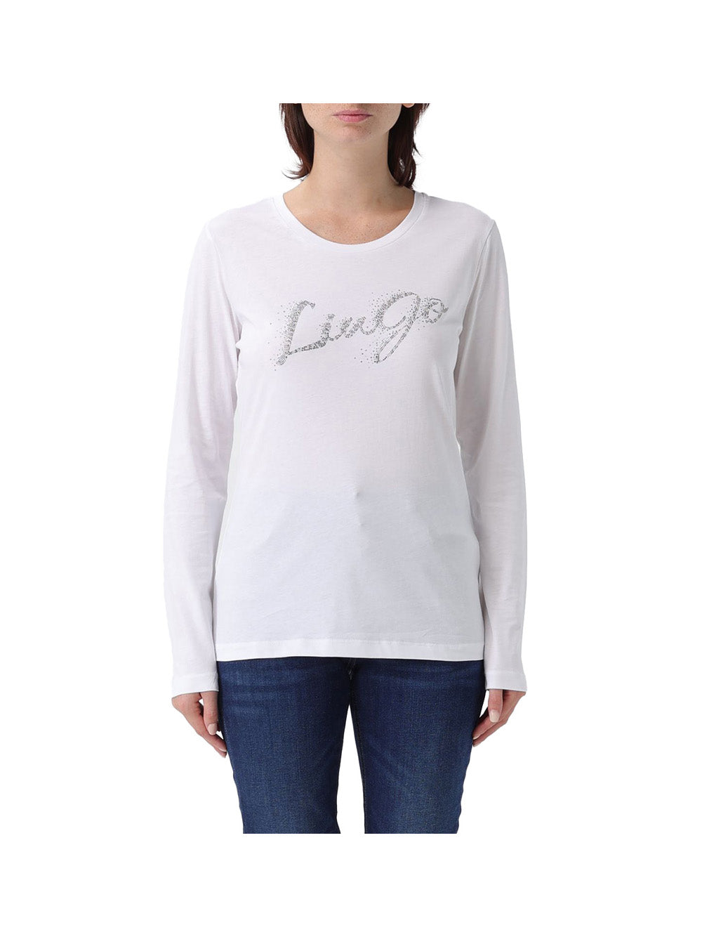 LIUJO DENIM Liu Jo T-Shirt Logo Donna - Bianco Bianco