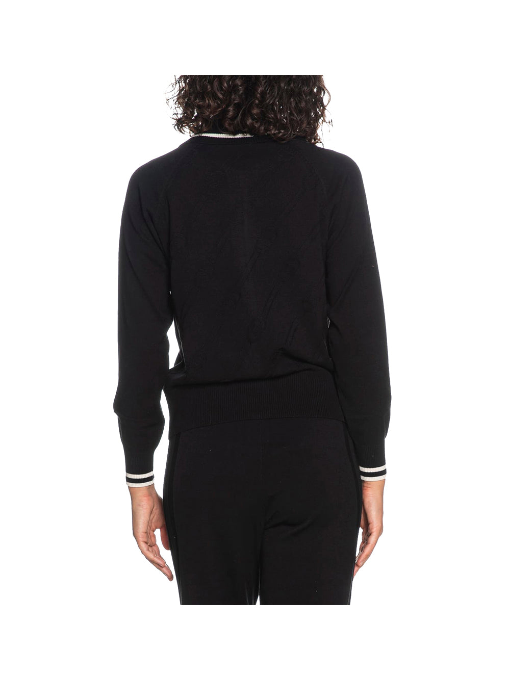 LIUJO SPORT Maglia Ecs Maglia Zippata Liu Jo Donna - Nero Nero/Bianco Latte