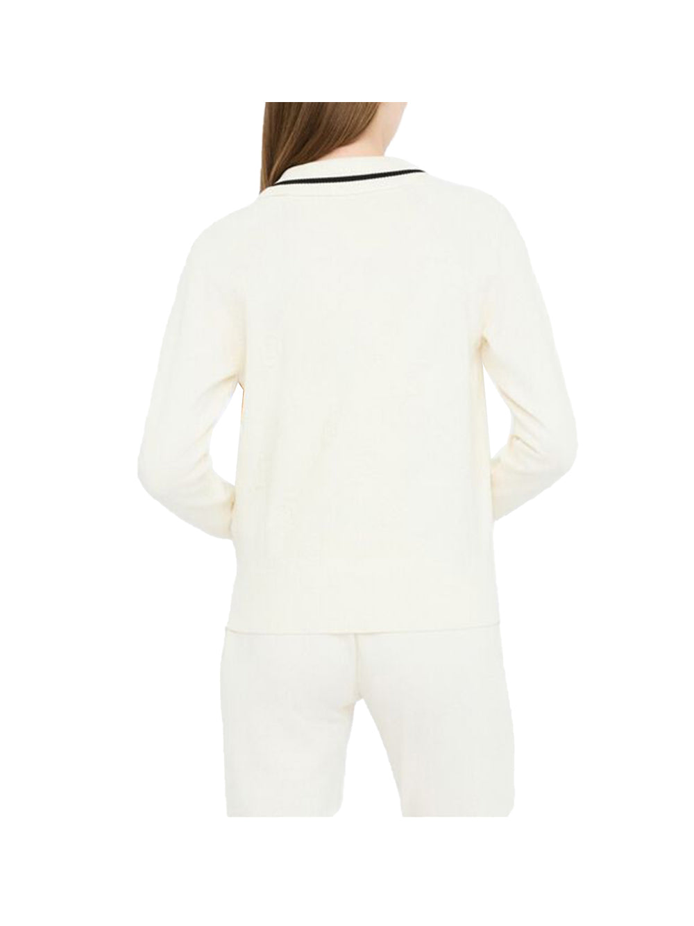 LIUJO SPORT Maglia Ecs Maglia Zippata Liu Jo Donna - Bianco B.Co Latte/Nero