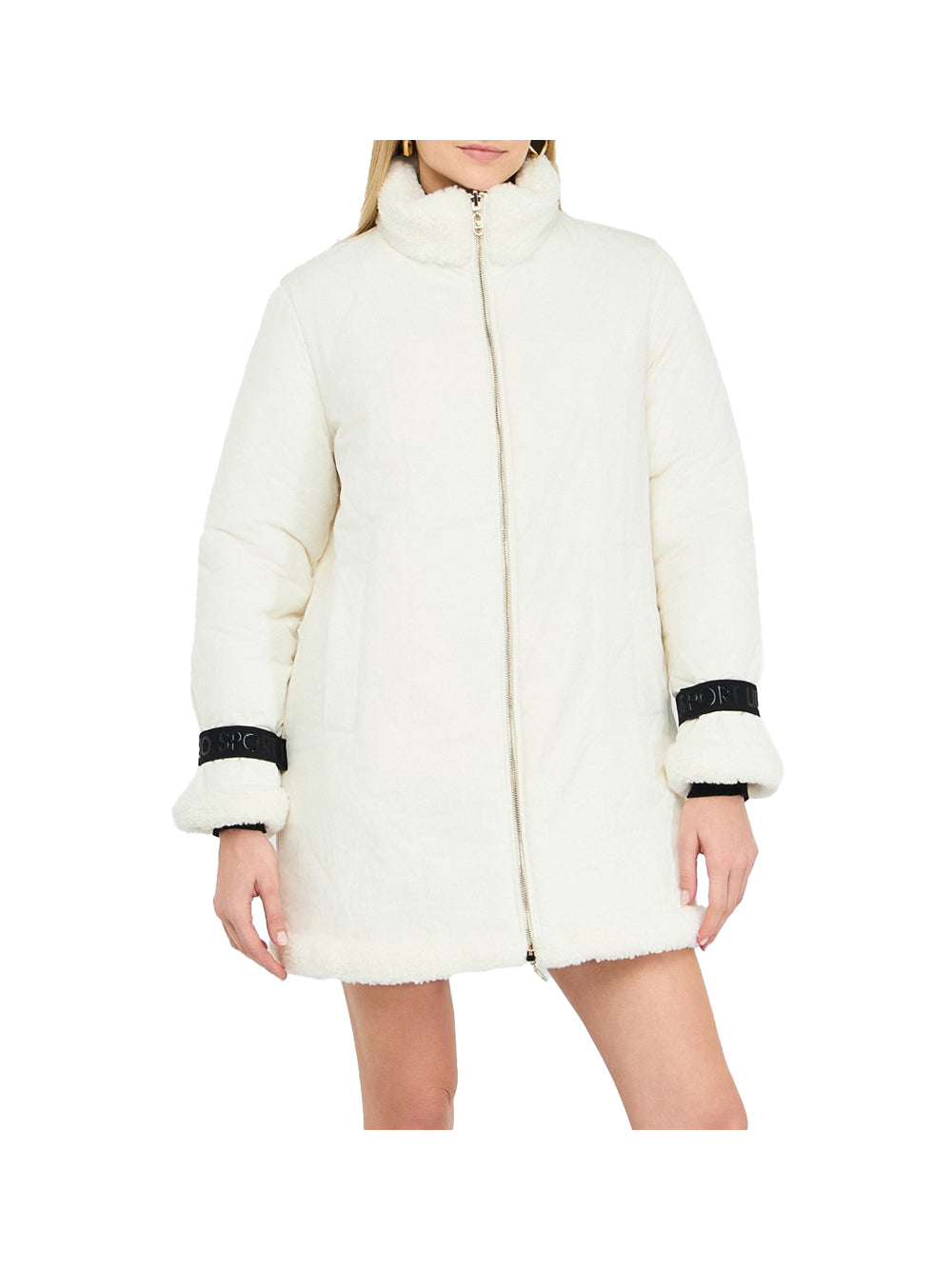 LIUJO SPORT Liu Jo Cappotto reversibile Bianco Latte Bianco Latte