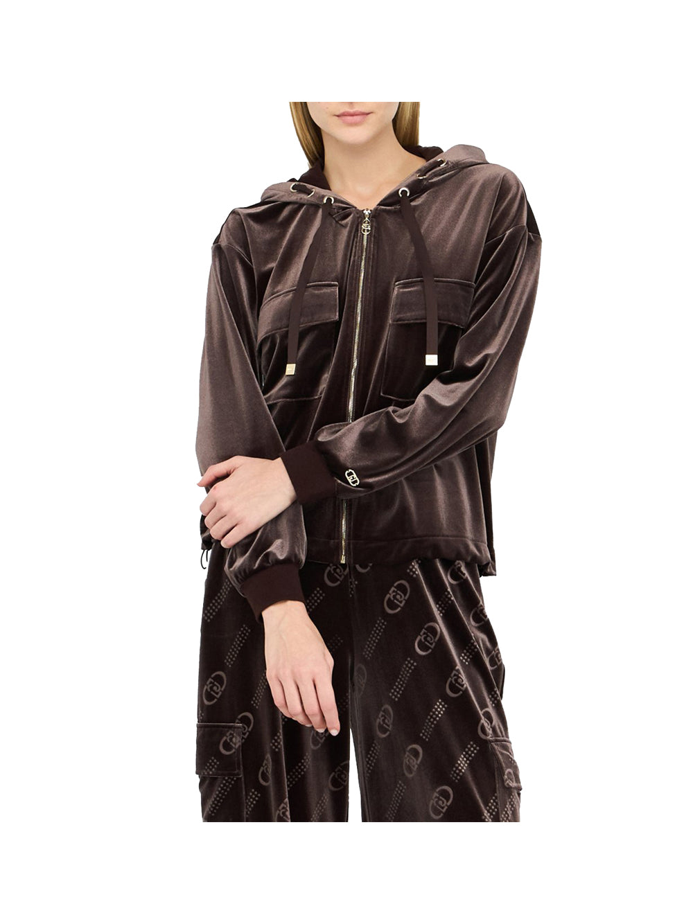 LIUJO SPORT Liu Jo Felpa Donna Cioccolato - Marrone Cioccolato
