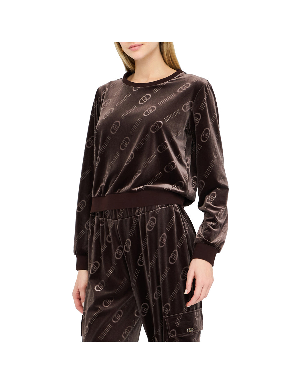 LIUJO SPORT Liu Jo Felpa Donna Cioccolato Liujo - Marrone Cioccolato Liujo