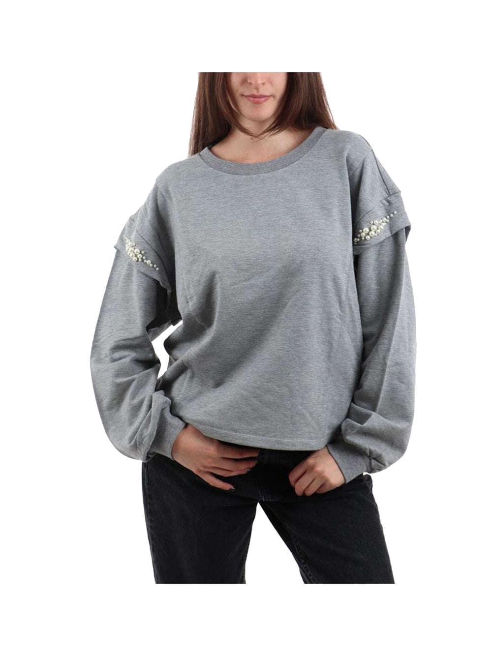 LIUJO SPORT Liu Jo Felpa Donna Grigio Grigio