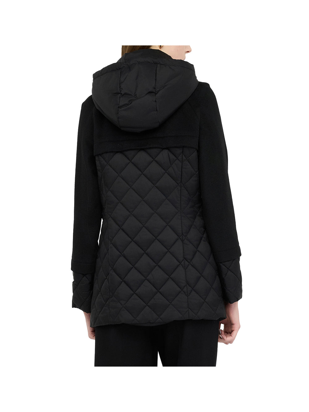 LIUJO SPORT Liu Jo Cappotto con inserti in nylon trapuntato Nero Nero