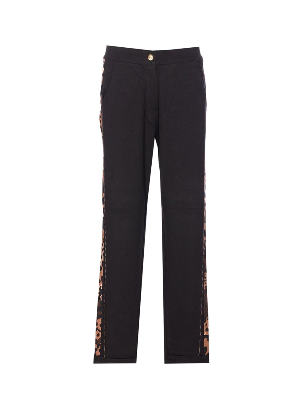 LIUJO SPORT Liu Jo Pantalone Donna Nero/chocol.malt Spo - Nero Nero/Chocol.Malt Spo