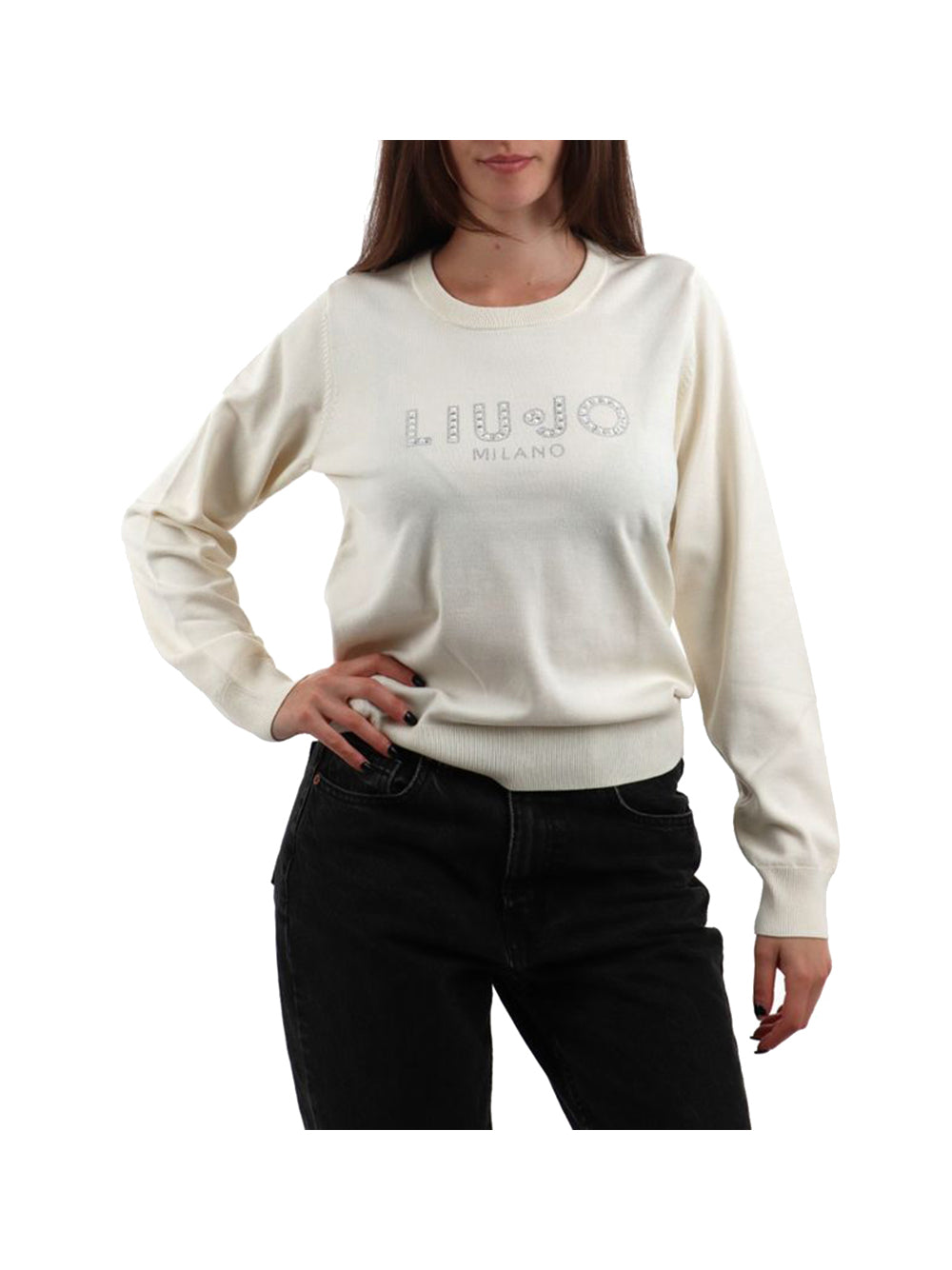 LIUJO SPORT Ecs Maglia Chiusa Liu Jo Bianco Bianco Latte