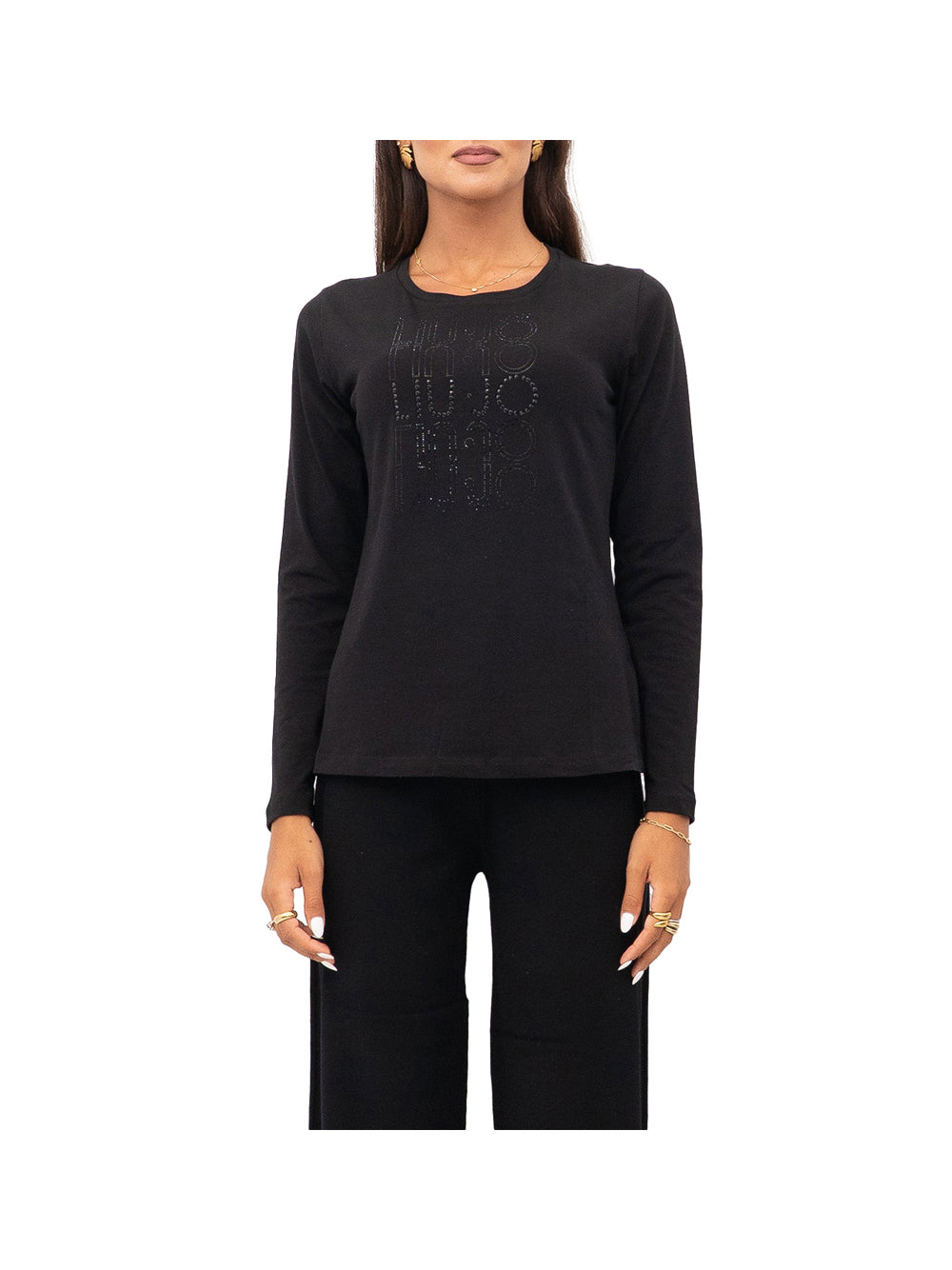LIUJO SPORT Liu Jo T-shirt Nero Nero/Degrade