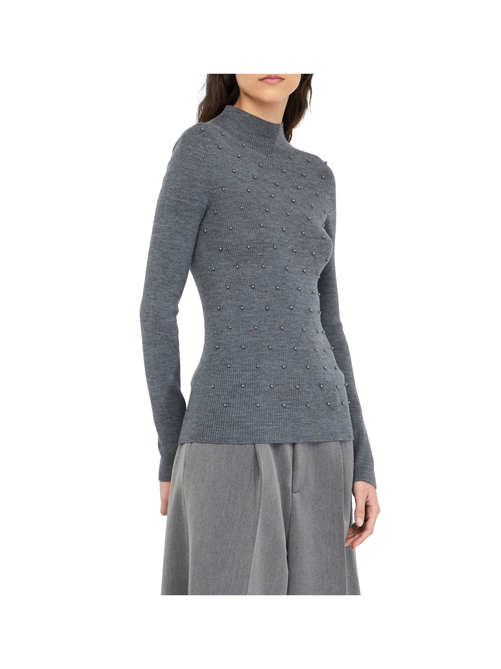 LIU.JO WHITE Liu Jo Maglia Donna - Grigio Grigio Md.Melange
