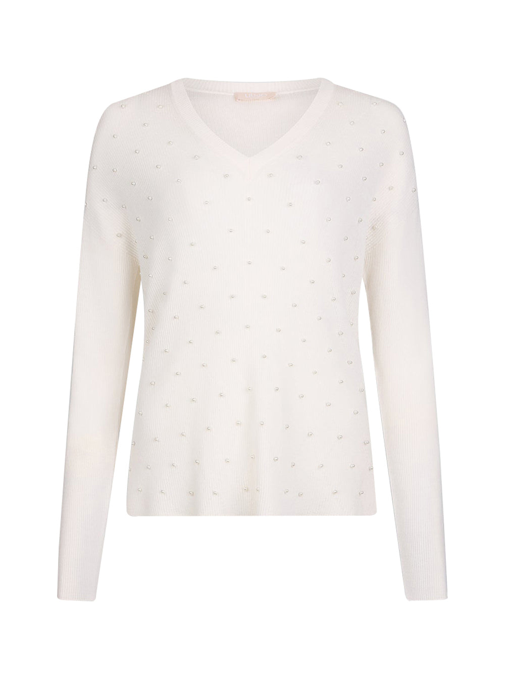 LIU.JO WHITE Maglia Liu Jo Maniche Lunghe Donna - Bianco Bianco Lana