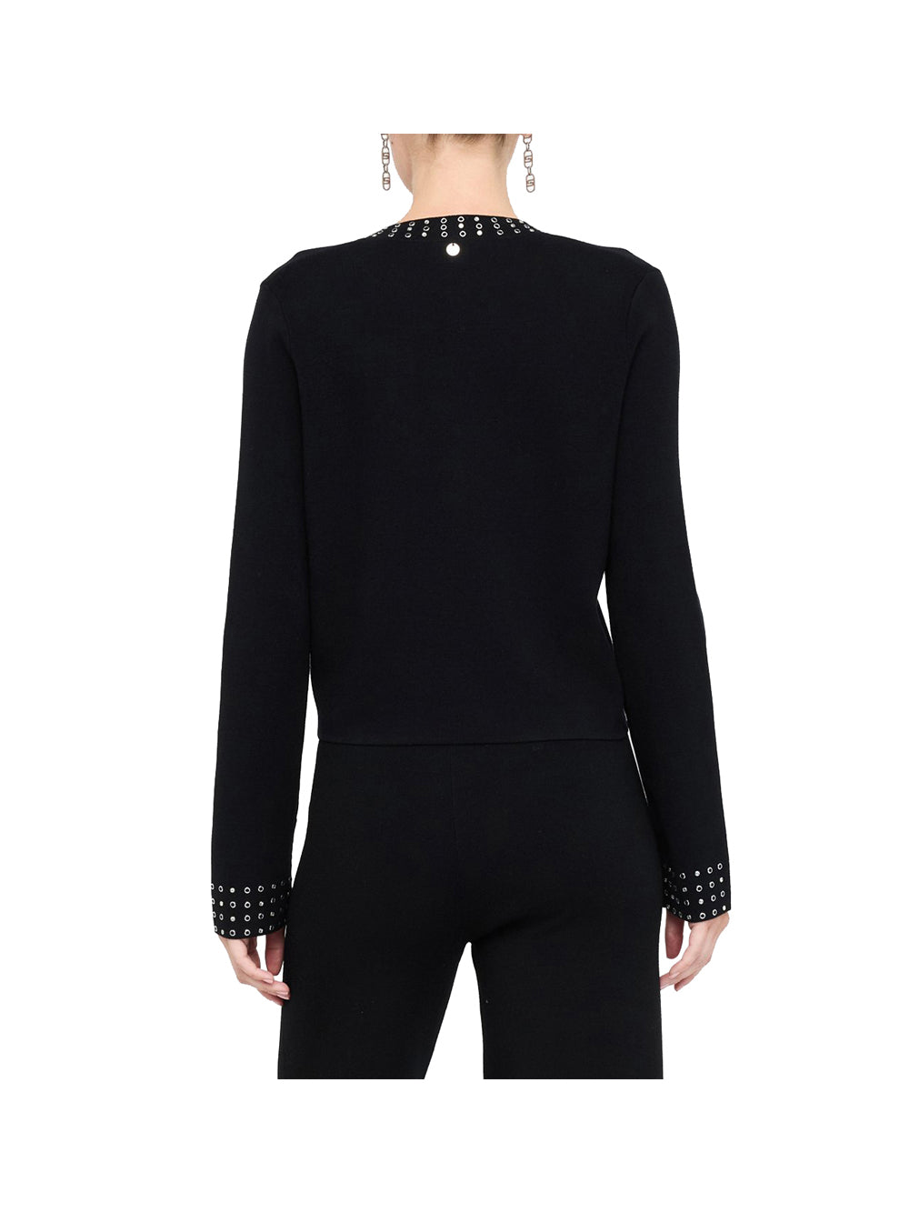 LIU.JO WHITE Giacca Liu Jo In Maglia Con Strass - Nero Nero