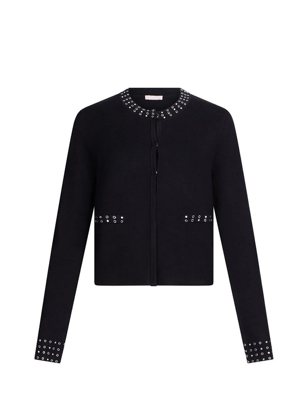 LIU.JO WHITE Giacca Liu Jo In Maglia Con Strass - Nero Nero