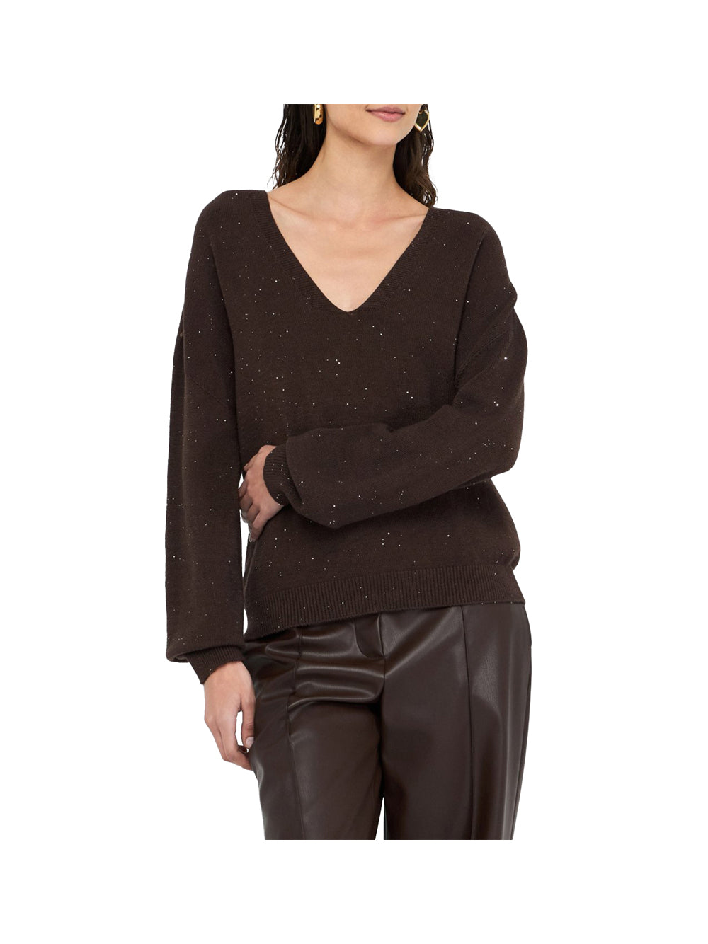 LIU.JO WHITE Liu Jo Maglia Donna - Marrone Cioccolato