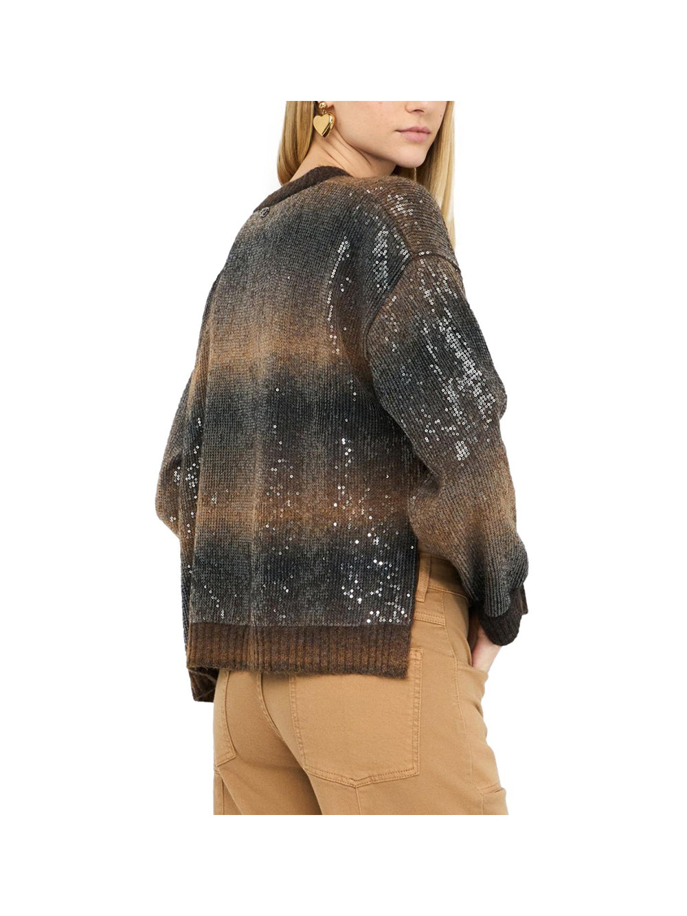 LIU.JO WHITE Maglione Liu Jo Con Paillettes - Marrone Marrone