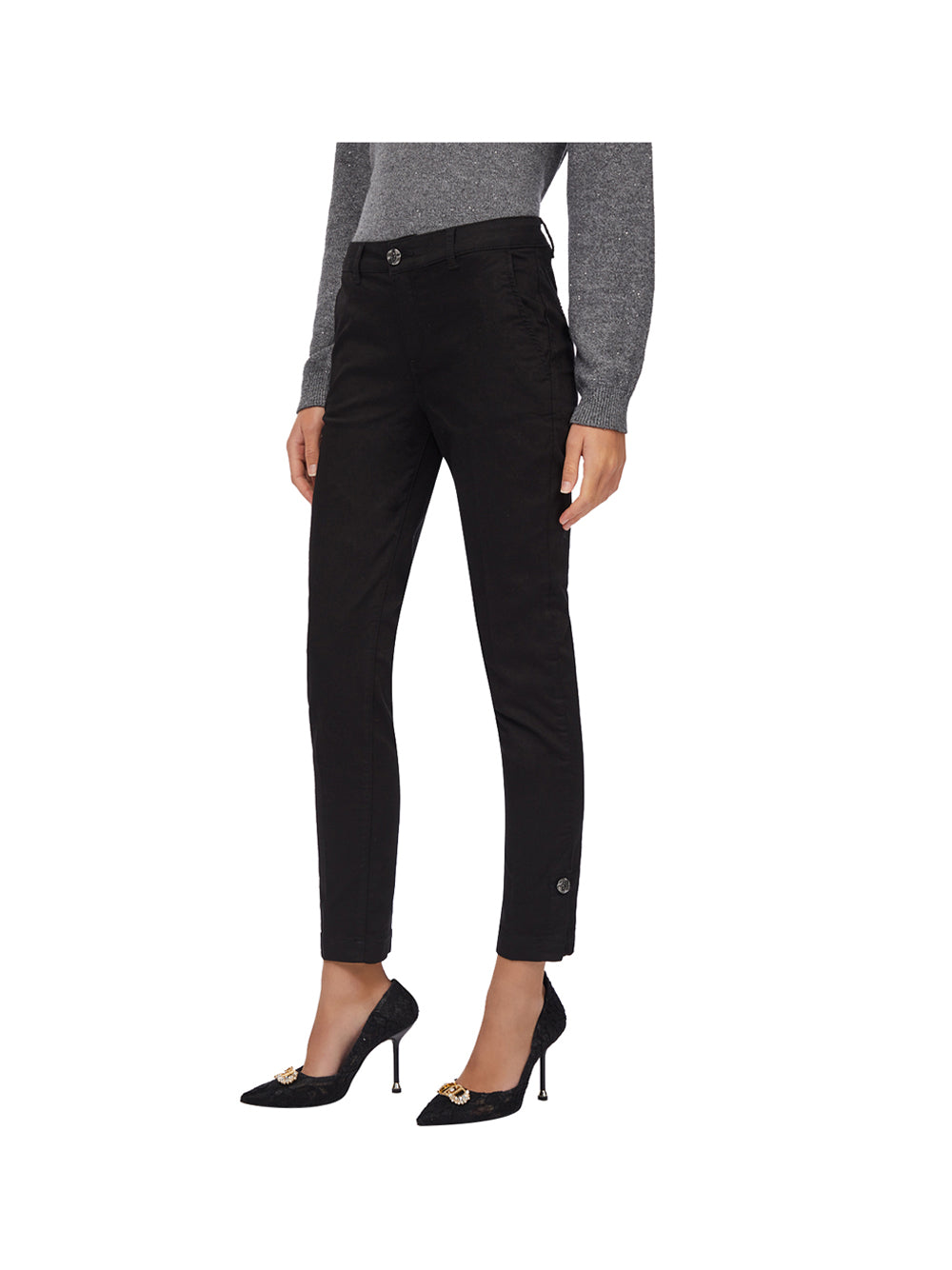 LIU.JO WHITE Pantaloni Liu Jo Chino Slim Fit - Nero Nero