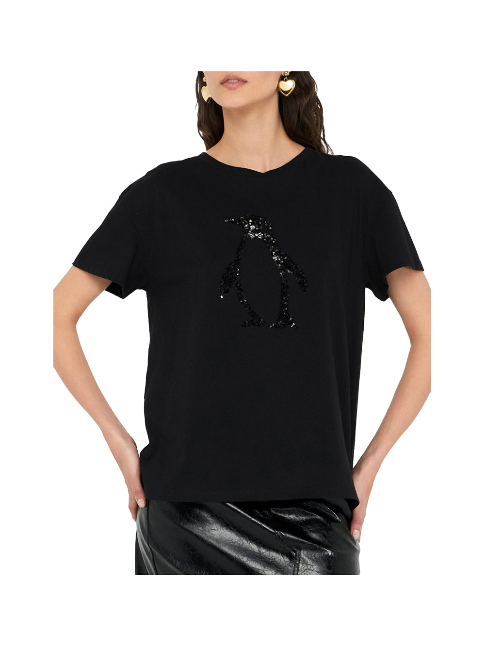 LIU.JO WHITE Liu Jo T-Shirt Donna Nero Nero