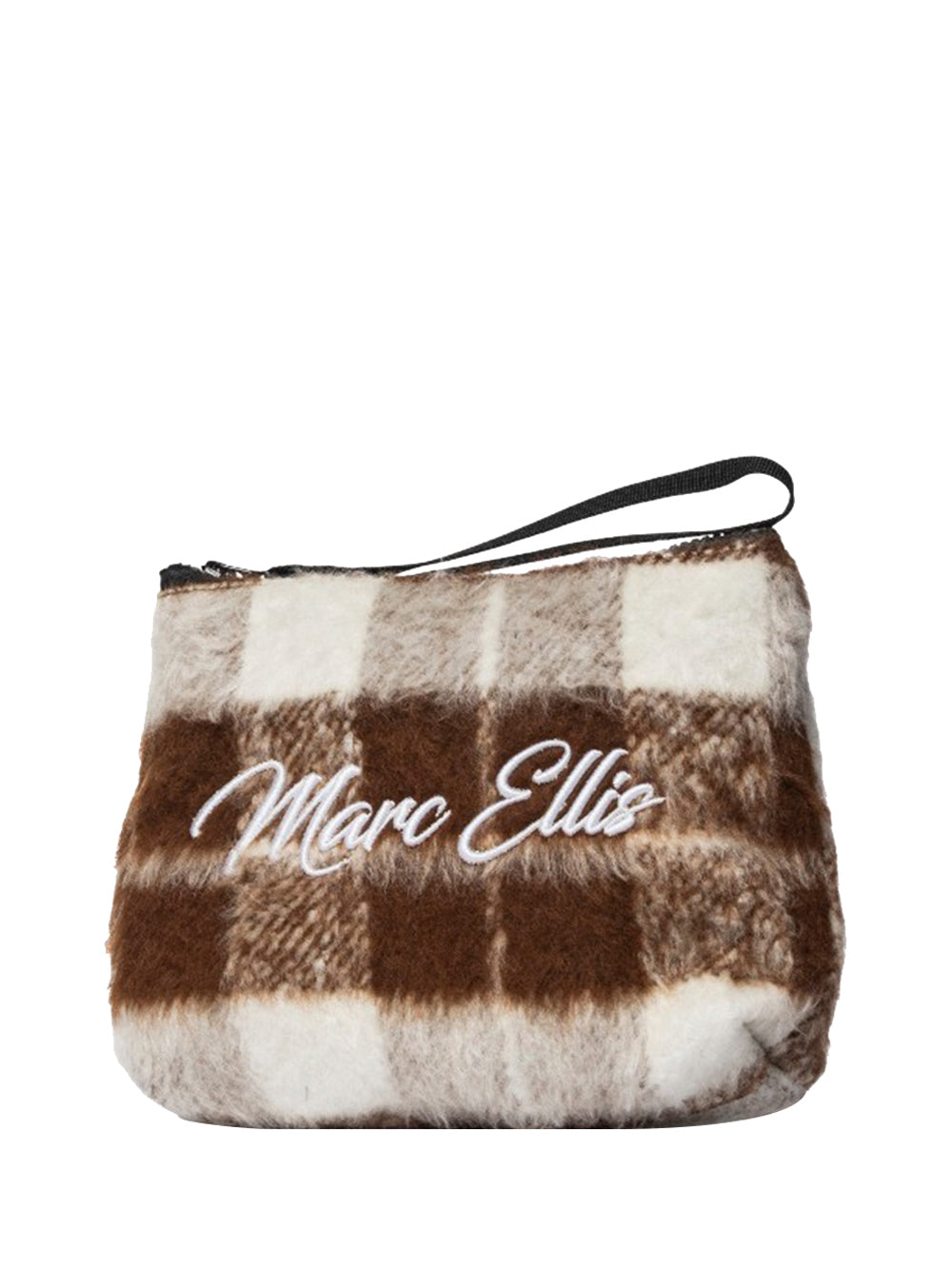 MARC ELLIS Borsa Buby Check Clutch Marc Ellis - Marrone/Bianco COCOA