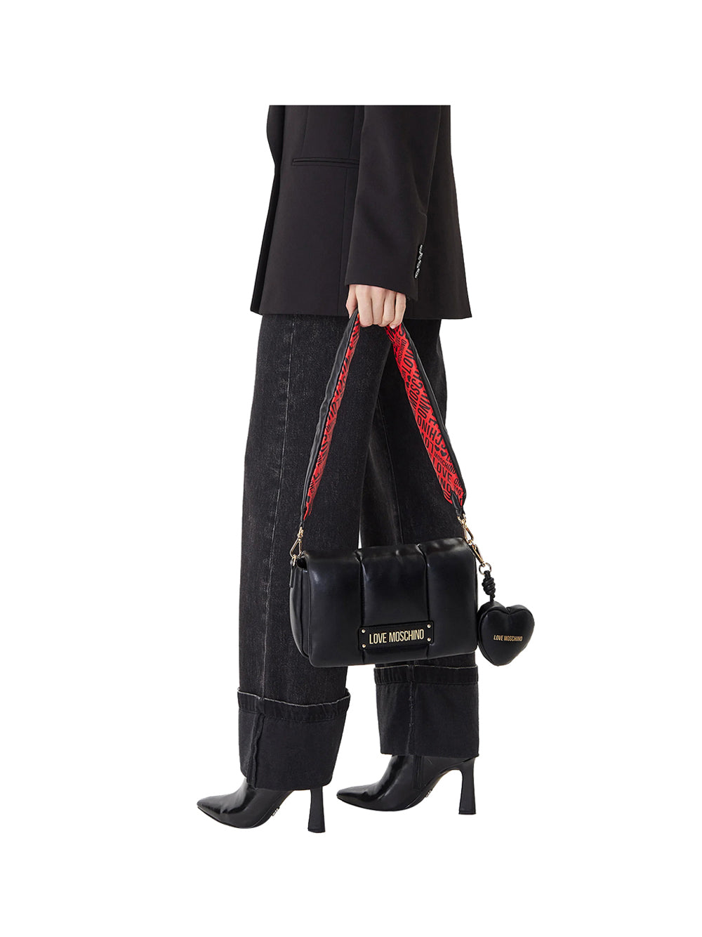 MOSCHINO COLLECTION Borsa a Tracolla Moschino - Nero/Rosso Nero/rosso