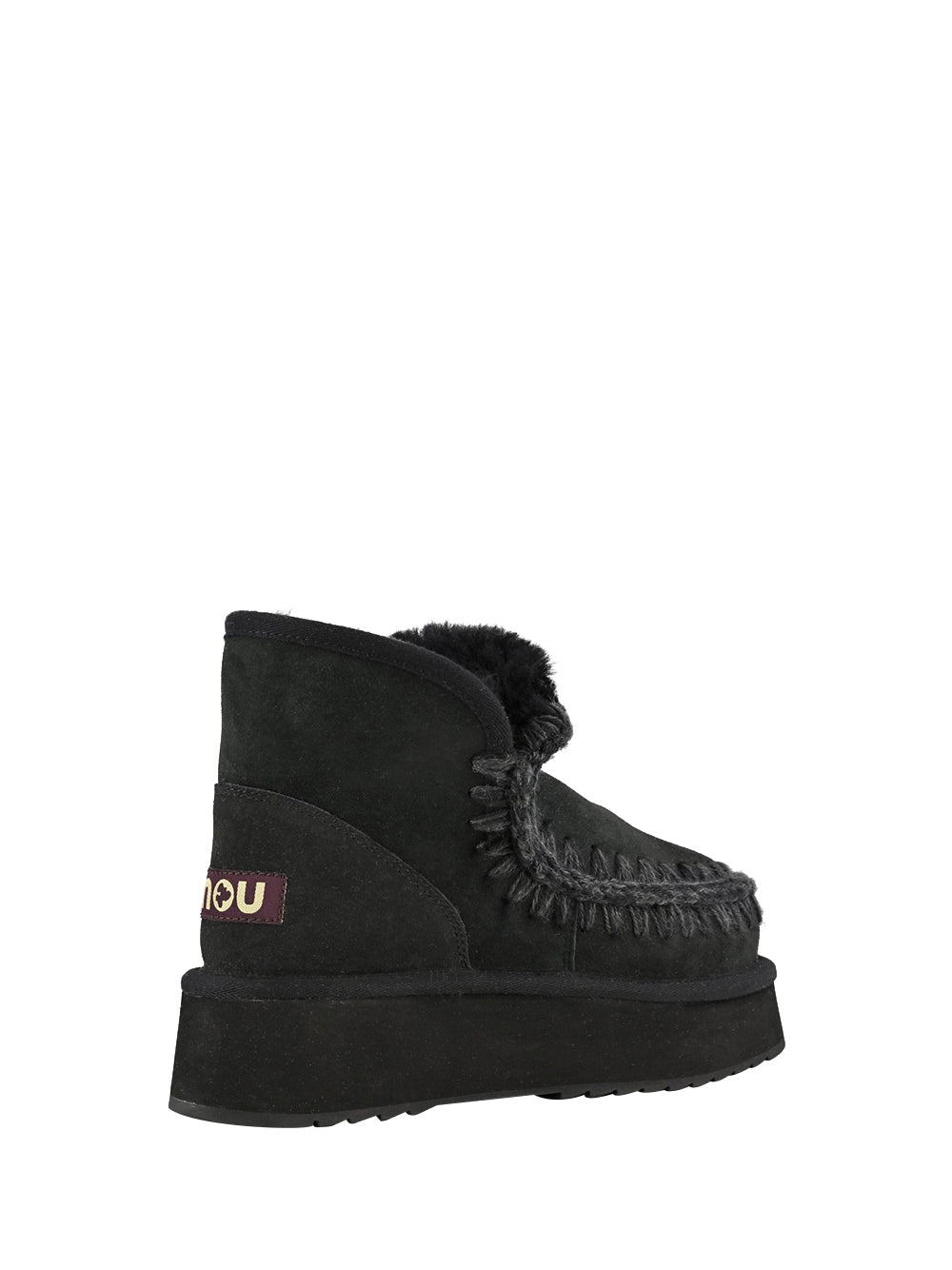 MOU Mou Mini Eskimo Platform Boot Donna Nero Nero