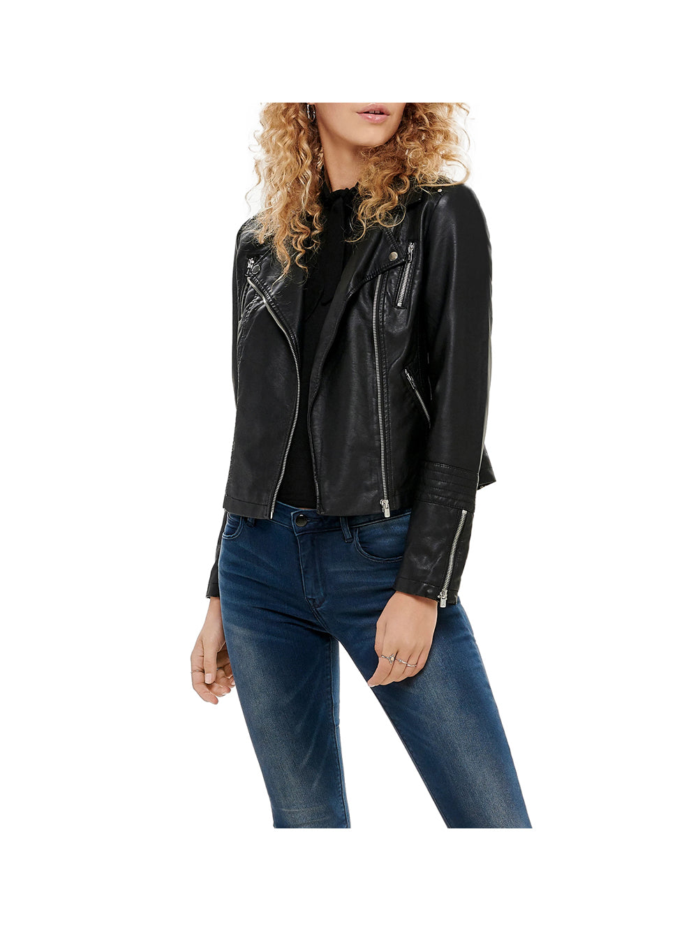 ONLY DROP4 Only Giubbotto Onlgemma Faux Leather Biker - Nero Nero