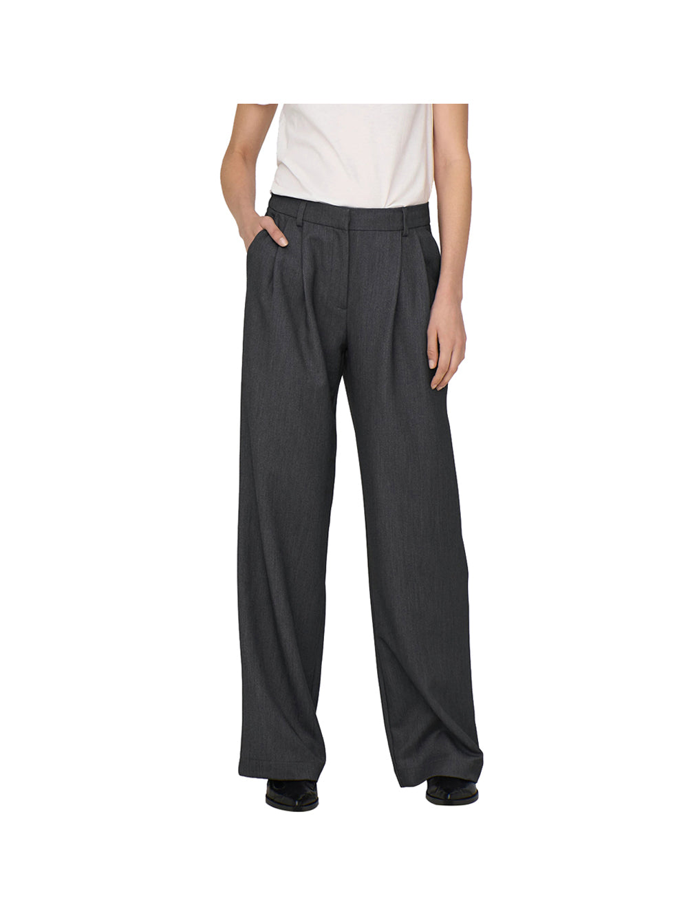 ONLY DROP4 Only Pantalone Onlhattie Hw Life - Grigio Grigio