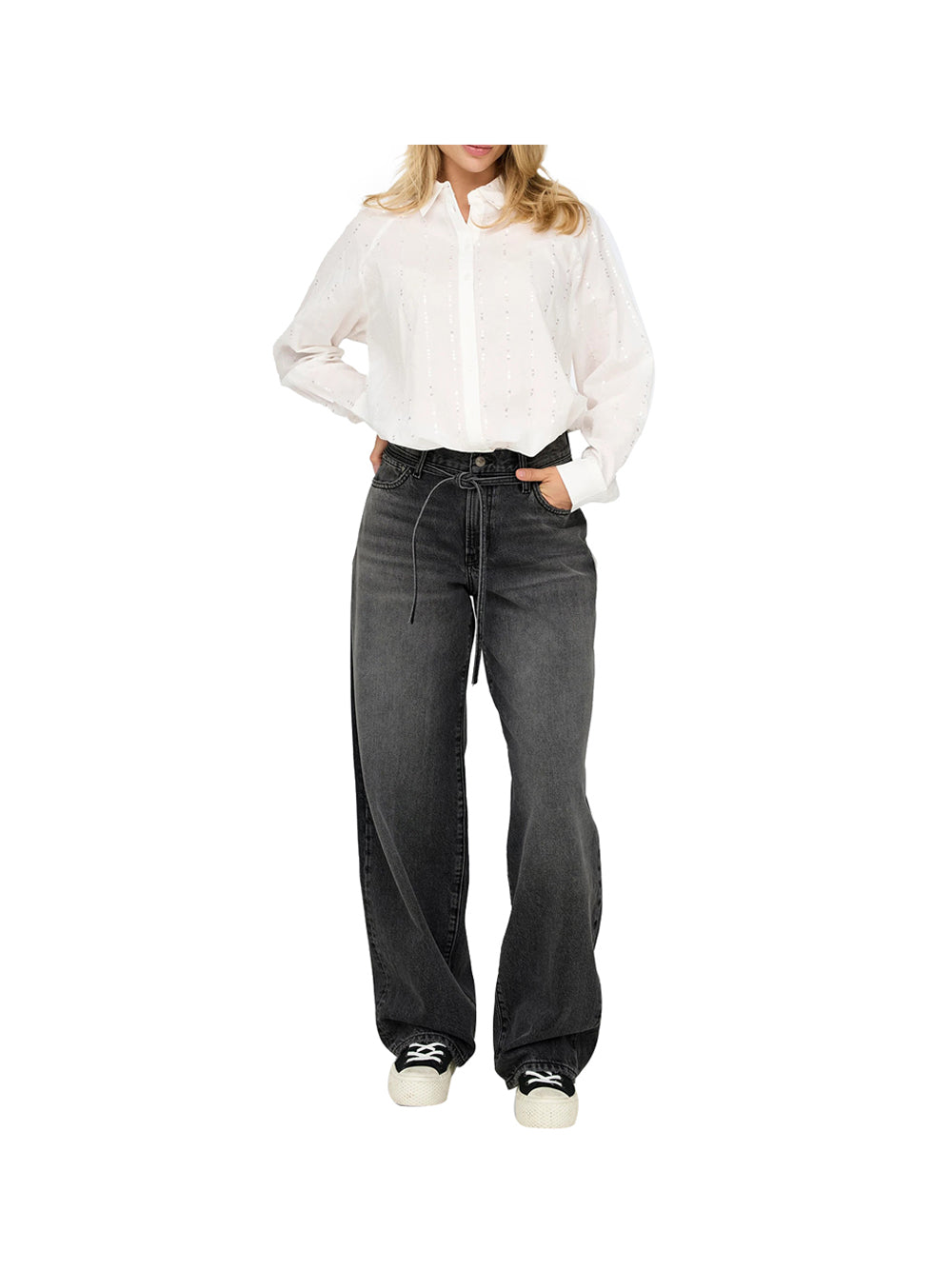 ONLY DROP4 Only Jeans Onlgianna Mw Straight Dnm - Nero Nero