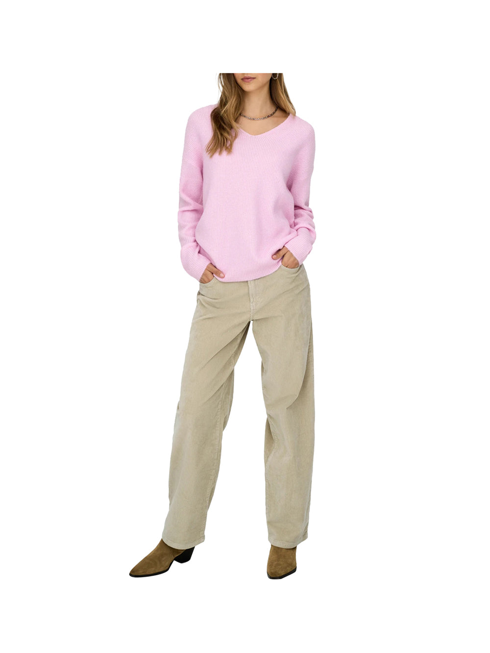 ONLY DROP6 Pantalone Only Onlgianna - Beige Beige