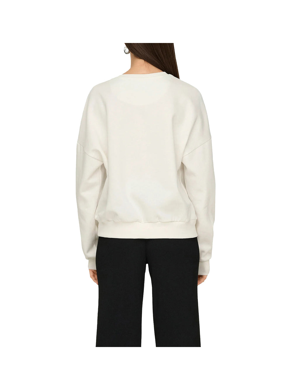 ONLY DROP7 Felpa Only Onlrolling - Panna Ecru