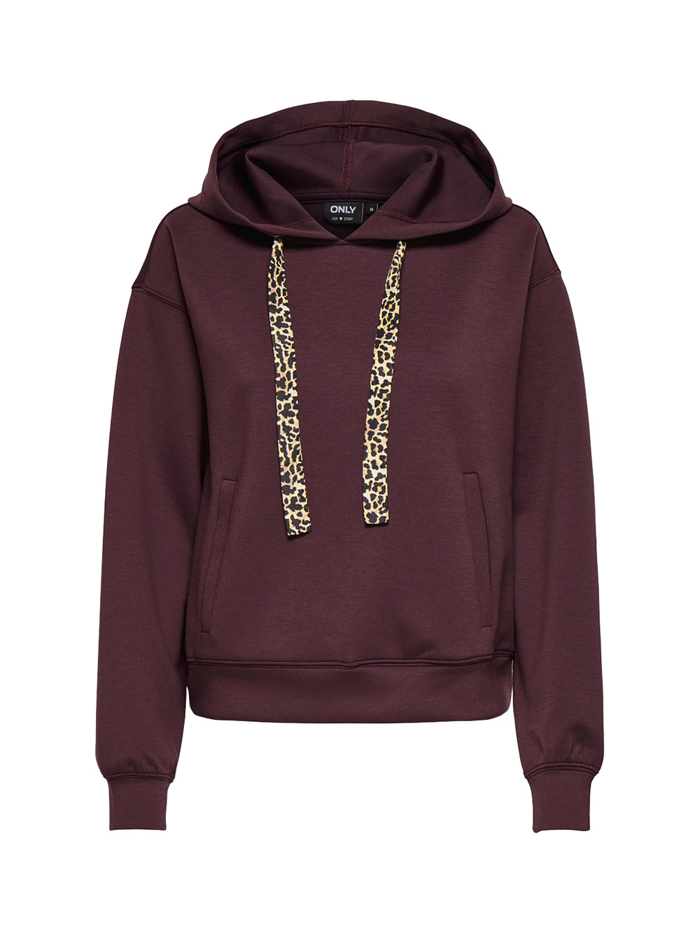 ONLY DROP7 Felpa Only Onlalina - Marrone Marrone