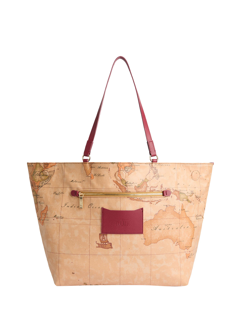 PRIMA CLASSE FLASH Alviero Martini Soft Twist borsa shopping reversibile Rosso Tiziano Rosso