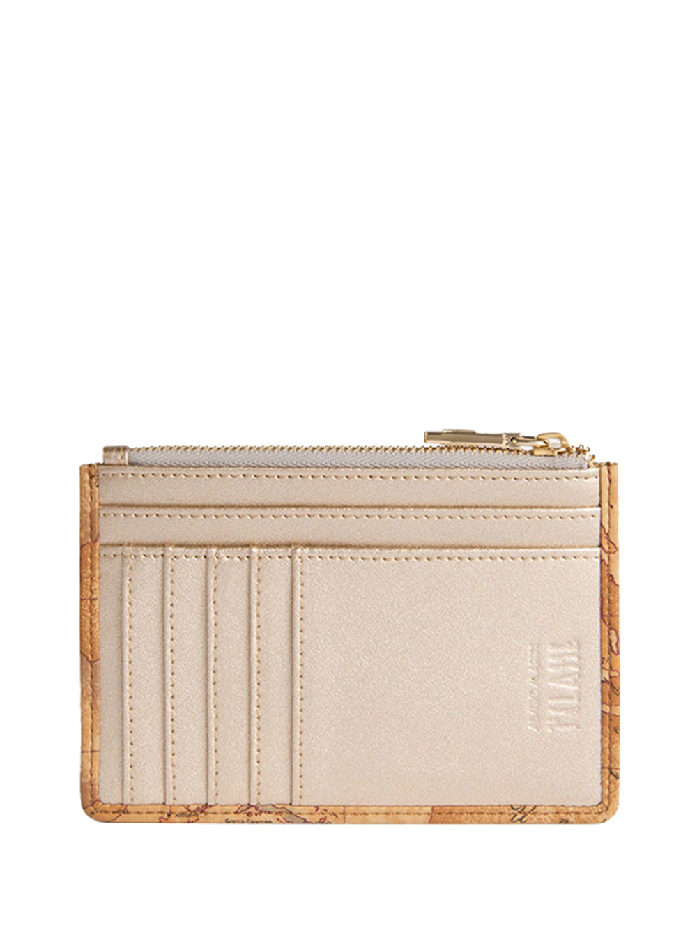PRIMA CLASSE FLASH Alviero Martini Winter Lux portacarte con zip Oro Oro