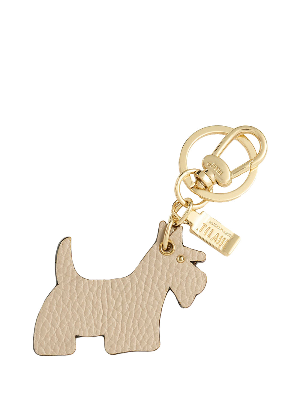PRIMA CLASSE FLASH Alviero Martini Portachiavi Scottish Terrier in pelle Taupe TAUPE