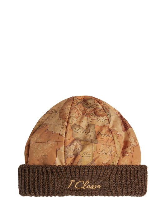 PRIMA CLASSE SETA Alviero Martini Cuffia in nylon Geo Classic con risvolto Castagna Castagna