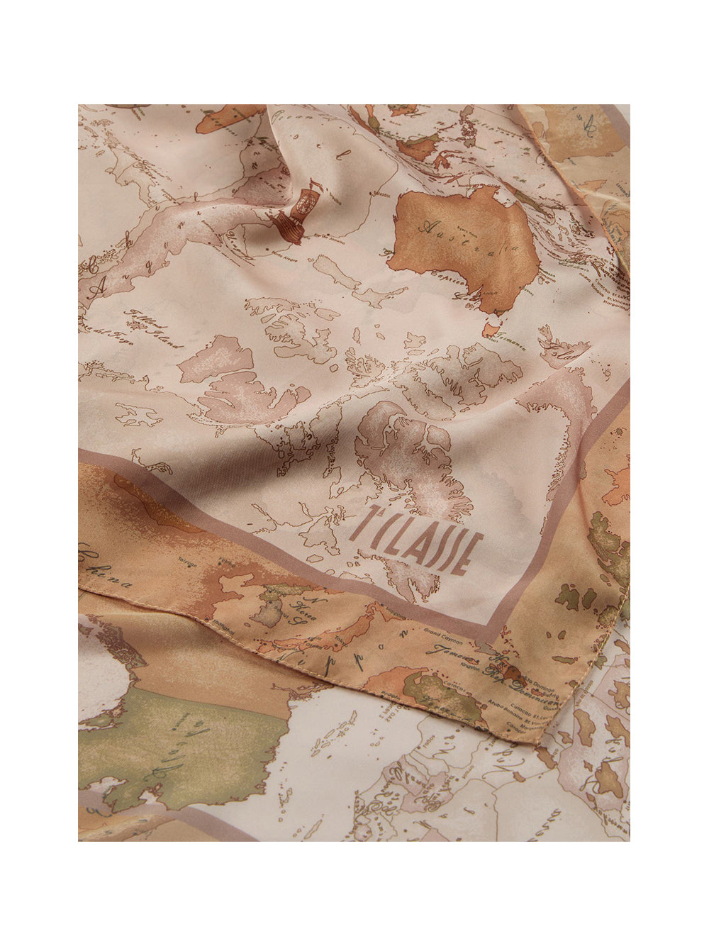 PRIMA CLASSE SETA Alviero Martini Foulard Doppio Geo 90x90 Nudo Nudo